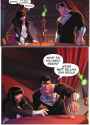 Zatanna and Supes drinking 