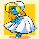 _1female, smurfette (the smurfs), , {{{amazing quality}}} , blonde hair, blue s-2078516205