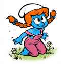 _1female, sassette (the smurfs), , {{{amazing quality}}} , orange hair, double s-645111138