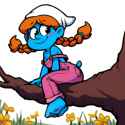 _1female, sassette (the smurfs), , {{{amazing quality}}} , orange hair, double s-4220587639