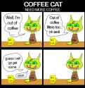 COFFEE CAT - NEED MORE COFFEE