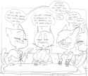 136640 - artist_dbaru caturday crossovers delia fran litterbox_comics mother_puss murphy_and_mitzi nicole_watterson the_amazing_world_of_gumball the_complex_adventures_of_eddie_puss