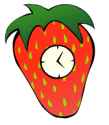 strawberry clock