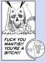 mantis fuck you moth