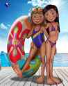 riley andersen and violet parr (the incredibles and 1 more) drawn by destijl - 827982243dbb36115a483686b7e2ea8c
