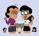 834 - 2021 age_difference angry artist_adullperson character_judy_zhau character_lincoln_loud character_maria_santiago character_ronnie_anne_santiago character_stella_zhau cheek_bulge clothes_