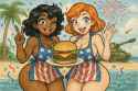 20250704_2159_Playful Friends with Burgers_simple_compose_01jzc4tfnhfcxbpvwbcc7e3bp7