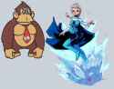 elsa donkey kong