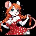 red dress, polka dots, s-223064293