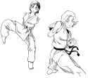 karate girls