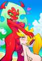 [(In the style of panty _&amp;_stocking_with_garterbelt + style_Parody)] , outdoors s-4191603238