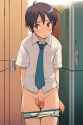 nsfw, 1boy, changing in a locker room with his underwear down, he&#039;s wearing a sc s-3071026047_upscale