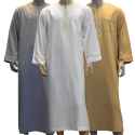 Men-s-Thawb-Middle-East-Muslim-Arab-Robe-Islamic-Jubba-Thobe-Dress-Kaftan-Dubai-Maxi-Thobe