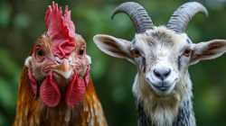 Goats and Chicken