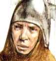 medieval painting knight helmet what bemused