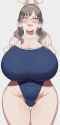 Moe Blue Archive Thick Glasses Girl Thighs Big Breasts steam sweaty sweat smell