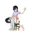 Tomoko spanking from Mom