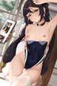 yande.re 1092029 breasts cameltoe genshin_impact l_ract mona_megistus nipples swimsuits thighhighs undressing