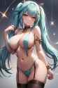 rule34.xxx 7953398 1girls ai_generated alternate_breast_size aqua_hair breasts faruzan_(genshin_impact) full