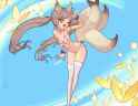 yande.re 845653 animal_ears bikini broscht kitsune loli swimsuits tail thighhighs