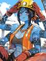 balthizar74_monster_girl_six_arms_blue_skin_muscular_tribal_ta_00891255-d6ec-42b0-b548-c3eb57f88039