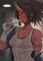 Oni Drinking Water 1