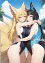 Hugging Kitsune 1