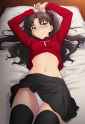 nsfw, 1girl, fate (series), indoors, anime screenshot, bedroom, bed, s-4233391221