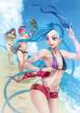 yande.re 305597 bikini_top caitlyn cleavage gun haimerejzero jinx league_of_legends 2