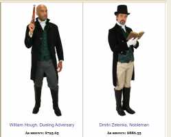 Regency clothes expensive