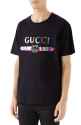 Mens-Gucci-Iridescent-Logo-T-Shirt-Size-Medium-Black-1-558546185
