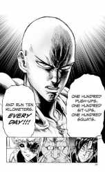 one punch man training