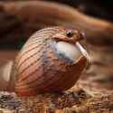 snake eating egg