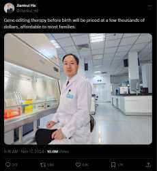 jiankui he chinese china genetically engineered babies