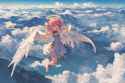 01732-4142757747-(((from above))),((( ((clouds))))),  dancing ((party)),   (flying in the sky), dynamic pose, clouds behind, wind, ((angels)), (b