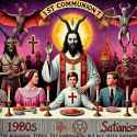 1980s 1st communion but with satanism