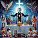 1980s 1st communion but with hellraiser