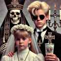 1980s 1st communion but you are a goth