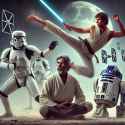 Star wars capoeira kung-fu savate Han Solo kicks first