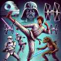 Star wars capoeira kung-fu savate Han Solo kicks first_