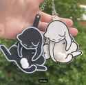 Cat balls keychain