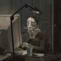 Dad typing coraline