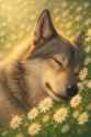 20250622_2231_Sleeping Wolf Among Daisies_remix_01jycna59gfrz9qrmf5mvrbxdd