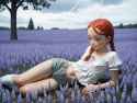 1929003-photograph of red hair, twin braids, bra-cuteMix3