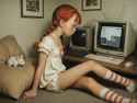 2043001-profile photograph of red hair, twin bra-cuteMix3