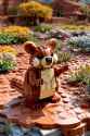 FLUX-00393-Lego world, Lego Australian brown color scheme round cheeks long tail small adorable lego quokka waving paw at viewer, large Lego sunny plain backdrop, isometric.PNG