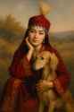 20250705_1450_Kazakh Beauty with Tazy_simple_compose_01jzda4k6zfn999dppf39pnp5v