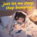 dreamina-2025-07-09-2189-on the bed sleeping, covering the blanke...