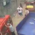 Crippled Chinaman on crutches gets REKT by runaway Tuk-Tuk.webm