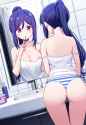 matsuura kanan, {{kyokucho, artist_deadnooodles, kincora}}, blush, medium breast s-3086398077